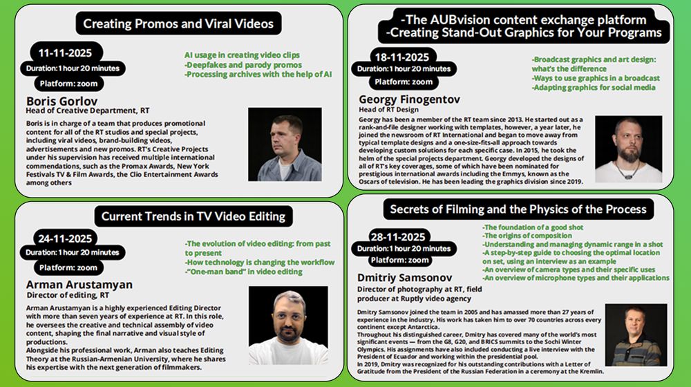 RT Academy conducts a series of webinars for the African Union of Broadcasting